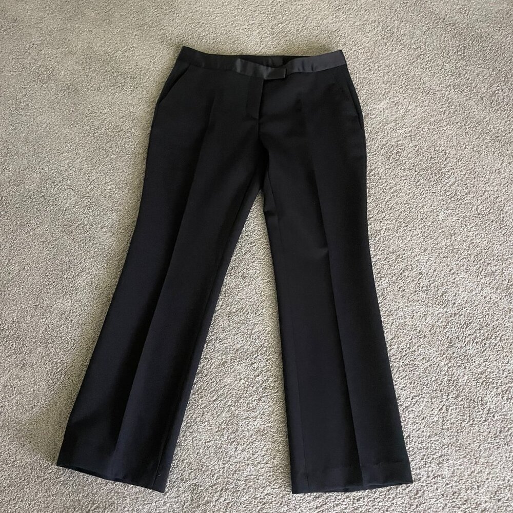 Beautiful Brand NEW Tuxedo Black Dress Pants- ZARA- Straight Leg